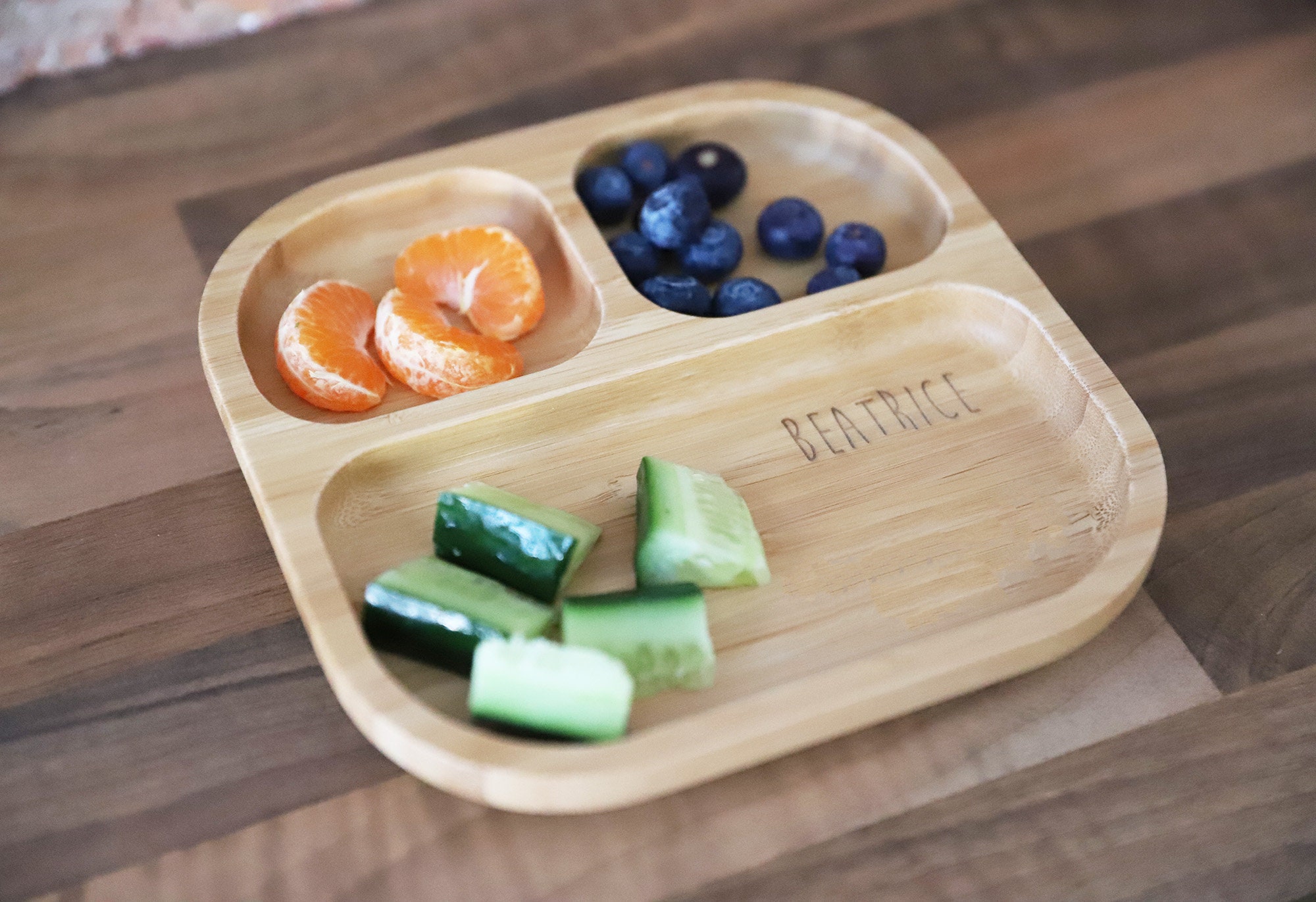 Personalised Bamboo Plate Personalised Children's Plate Etsy Österreich