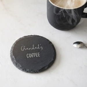 Posavasos de pizarra personalizado: El regalo del abuelo imagen 1