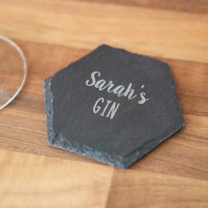 Personalised Gin Coaster - Gin Coaster - Gin Lover Gift-Gin Gift -Personalised Gin Gift -Personalised Coaster -Coaster Gift - Custom Coaster