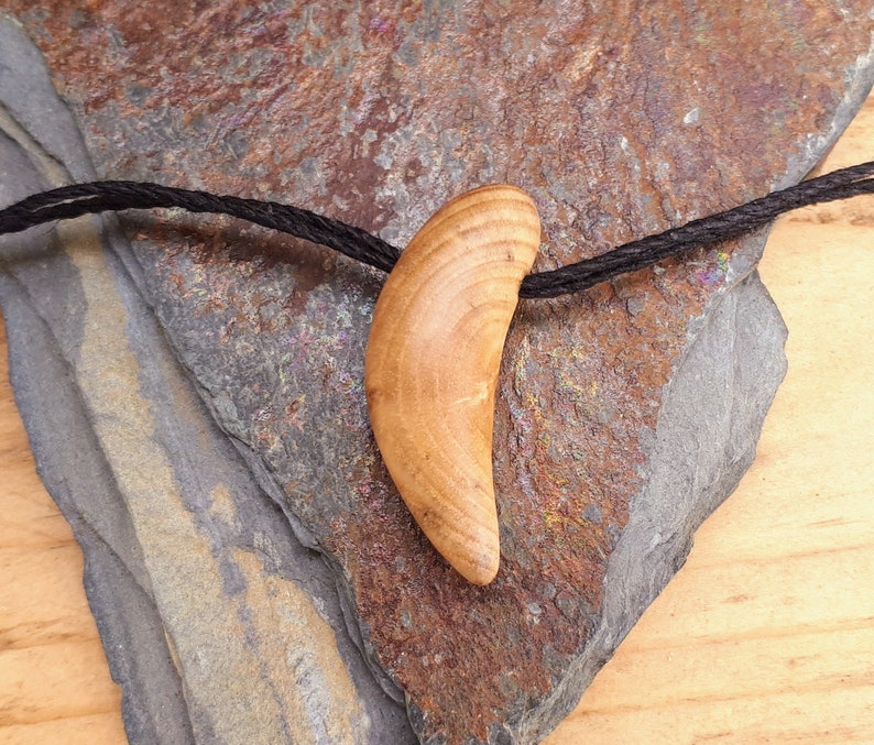 Horn Necklace Surf Necklace Handmade Driftwood Pendant Tribal Necklace Men/'s Tribal Necklace Recycled Necklace Tooth Necklace