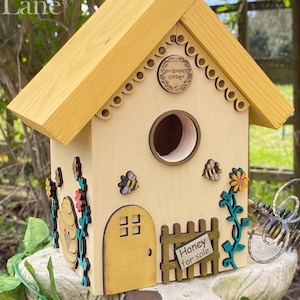 Bird Box, The Bee Keepers Cottage, Handmade Bird House, Garden Decor