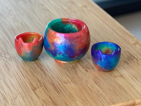 Rainbow Cauldron and Kitten Cups