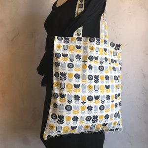 Orla Kiely Style Foldaway Shopping Bag Etsy