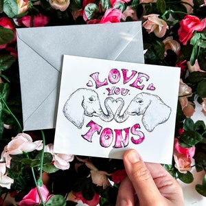 Set van 4 valentijnskaarten olifant met enveloppen | Circusdieren | Olifant kaart | Kleurrijke Valentijn | Schattige olifant | Aquarel olifant