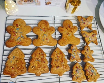 Christmas Cookies "Winter Fairy Tale" , Christmas Biscuits, Gingerbread Man, Christmas Tree Cookie, Butterfly Cookie, Christmas Gift