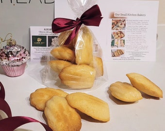 French Madeleines, Plain French Madeleines Home Baked, Afternoon Tea, Afternoon Tea Box, Cookie Box, Cakes and Bakes, Cake Gift