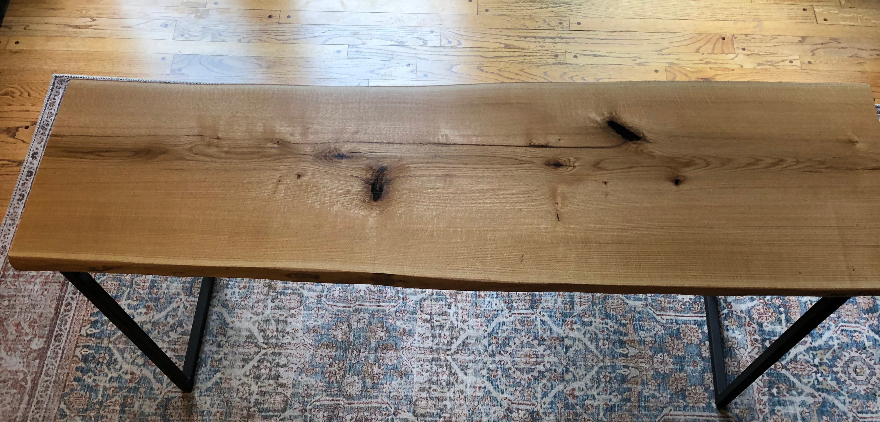 Live Edge Red Oak Schreibtisch Etsy