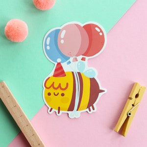 Honey&#39;s birthday, Die-cut matte vinyl sticker, waterproof sticker.