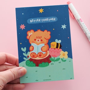 Mini stampa A6 "Better Together", stampata su carta opaca 324 gsm, 105x148mm