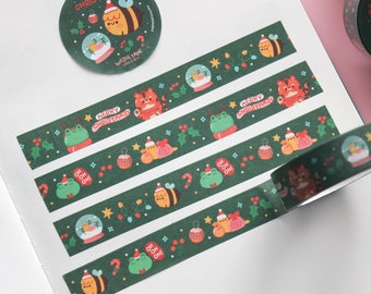 Washi Tape "Merry Christmas" ~ Christmas Washi Tape ~ 10m x 15mm