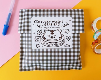 Lucky Washi Grab Bag – Pack of 9 Washi Tape