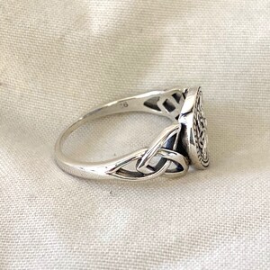 Handcast 925 Sterling Silver Irish Celtic Filigree Trinity Triquetra ...