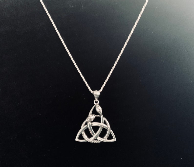Handcast 925 Sterling Silver Irish Celtic Triquetra Trinity Knot ...