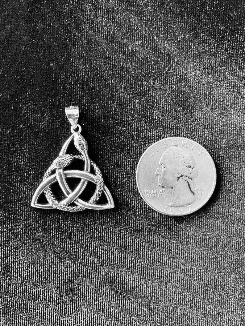 Handcast 925 Sterling Silver Irish Celtic Triquetra Trinity Knot ...
