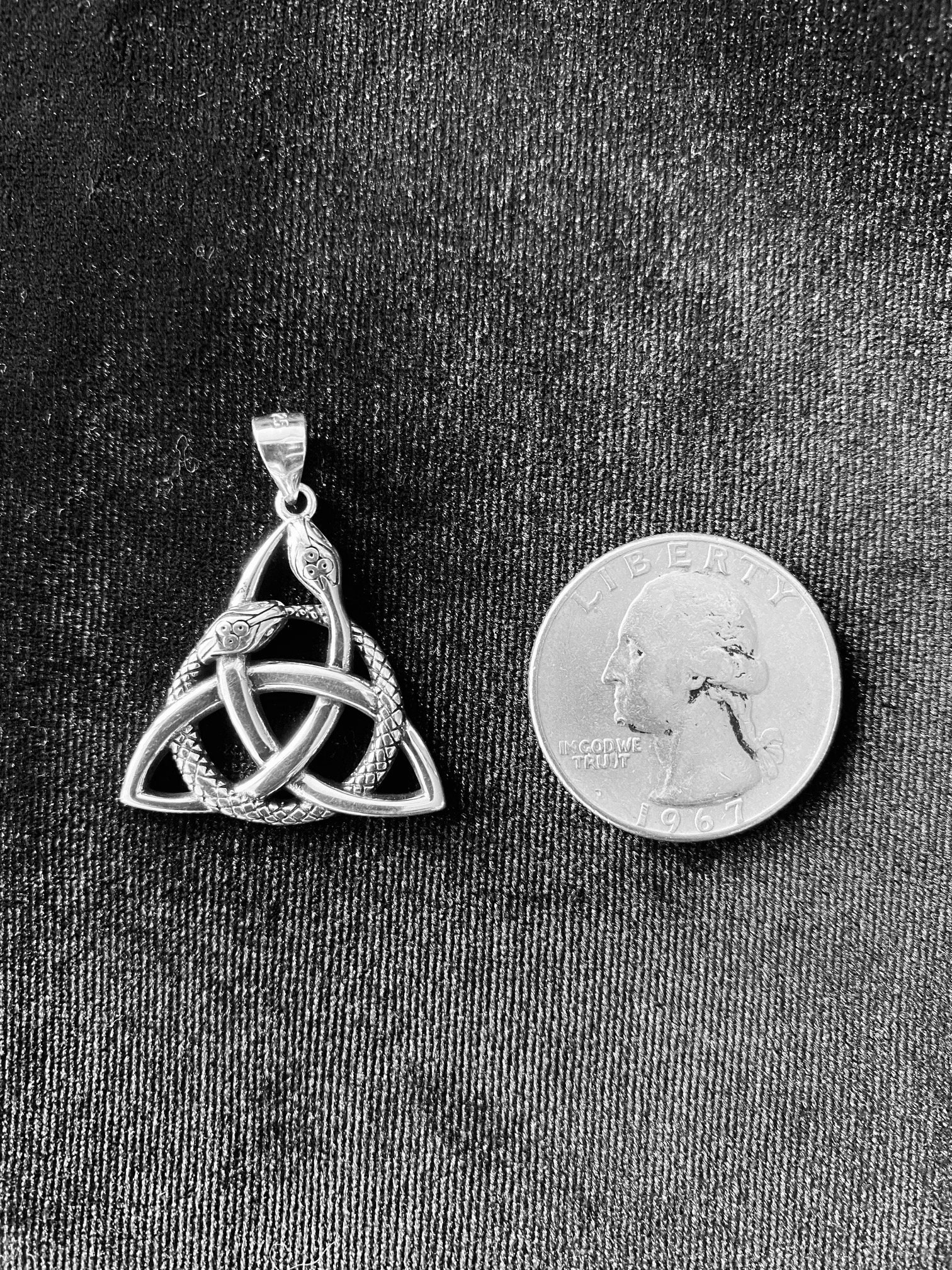 Handcast 925 Sterling Silver Irish Celtic Triquetra Trinity Knot ...