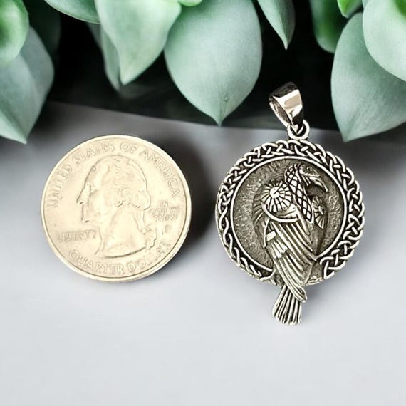 Thor - Collana Con Ciondolo A Forma Di Martello, In Argento Sterling Con Celtico Mjolnir, Argento Sterling, Nessuna Pietra Preziosa