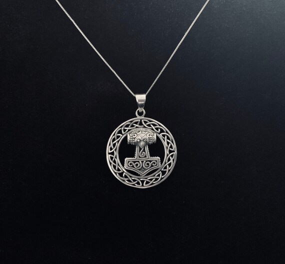 Buy Handcast 925 Sterling Silver Viking Norse Thor's Hammer