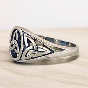 Handcast 925 Sterling Silver Irish Celtic Filigree Trinity Triquetra ...