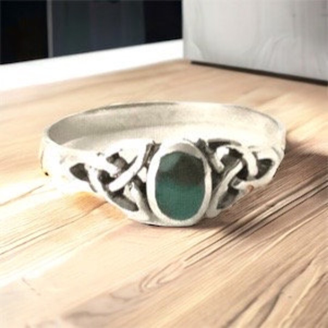 Handcast 925 Sterling Silver Irish Celtic Trinity Triquetra Knot ...