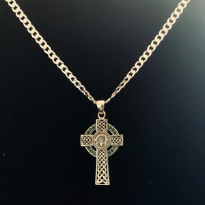 Handcast 925 Sterling Silver Irish Celtic Claddagh Claddaugh Cross W ...