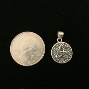Handcast 925 Sterling Silver Irish Celtic Triquetra Trinity Knot ...