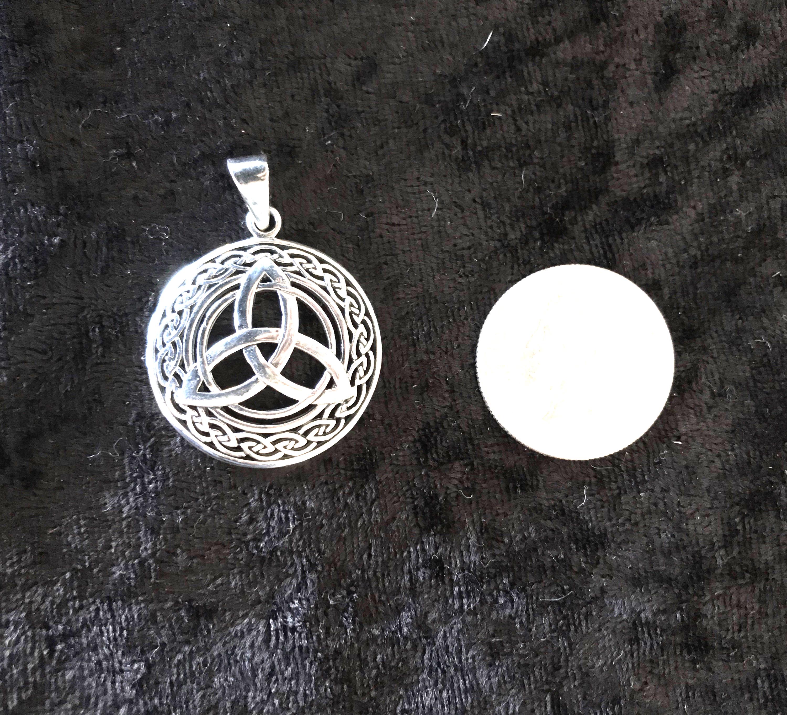 Handcast 925 Sterling Silver Irish Celtic Triquetra Trinity Knot ...