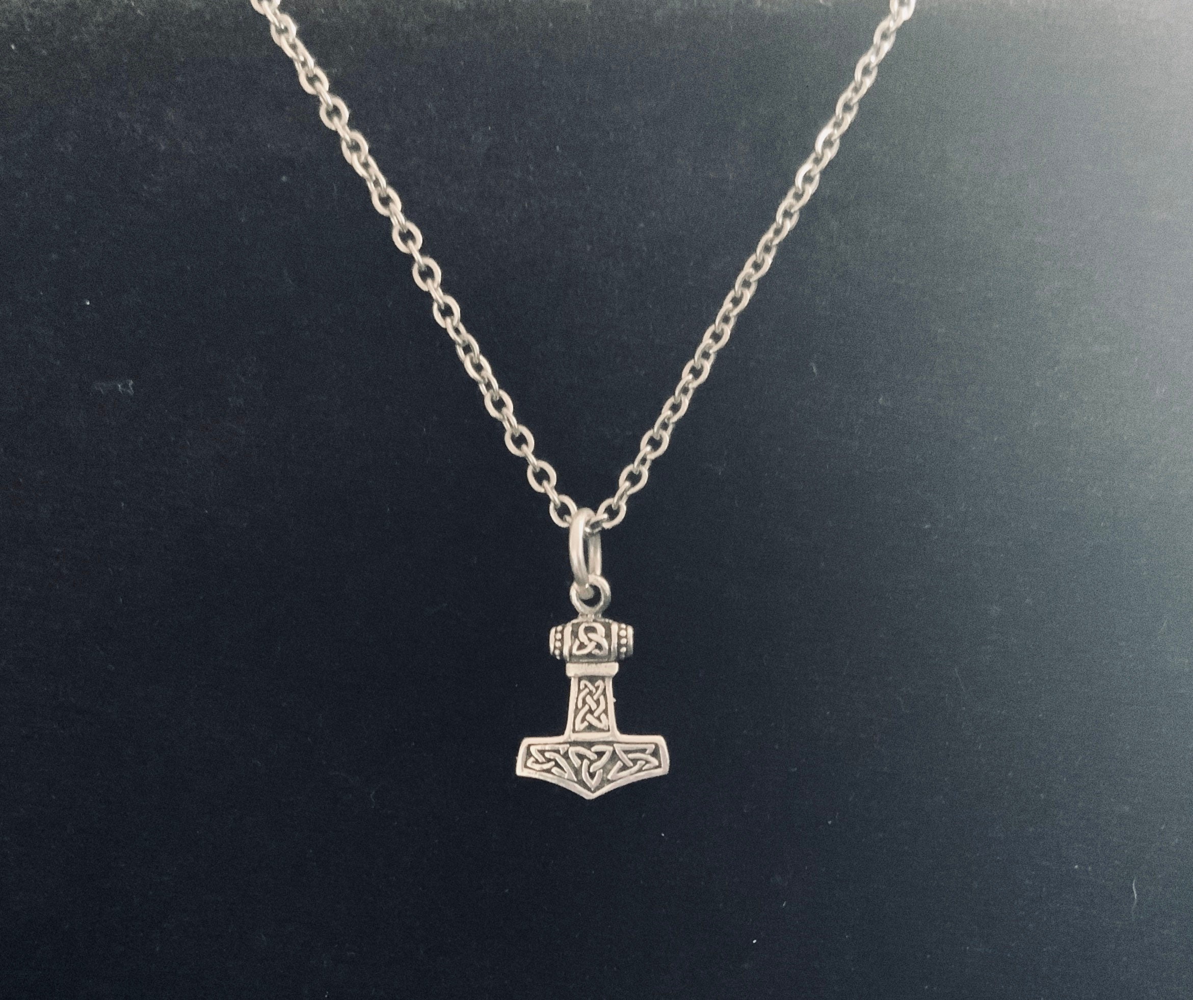 Handcast 925 Sterling Silver Norse Viking Thor's Thors Hammer Mjo…