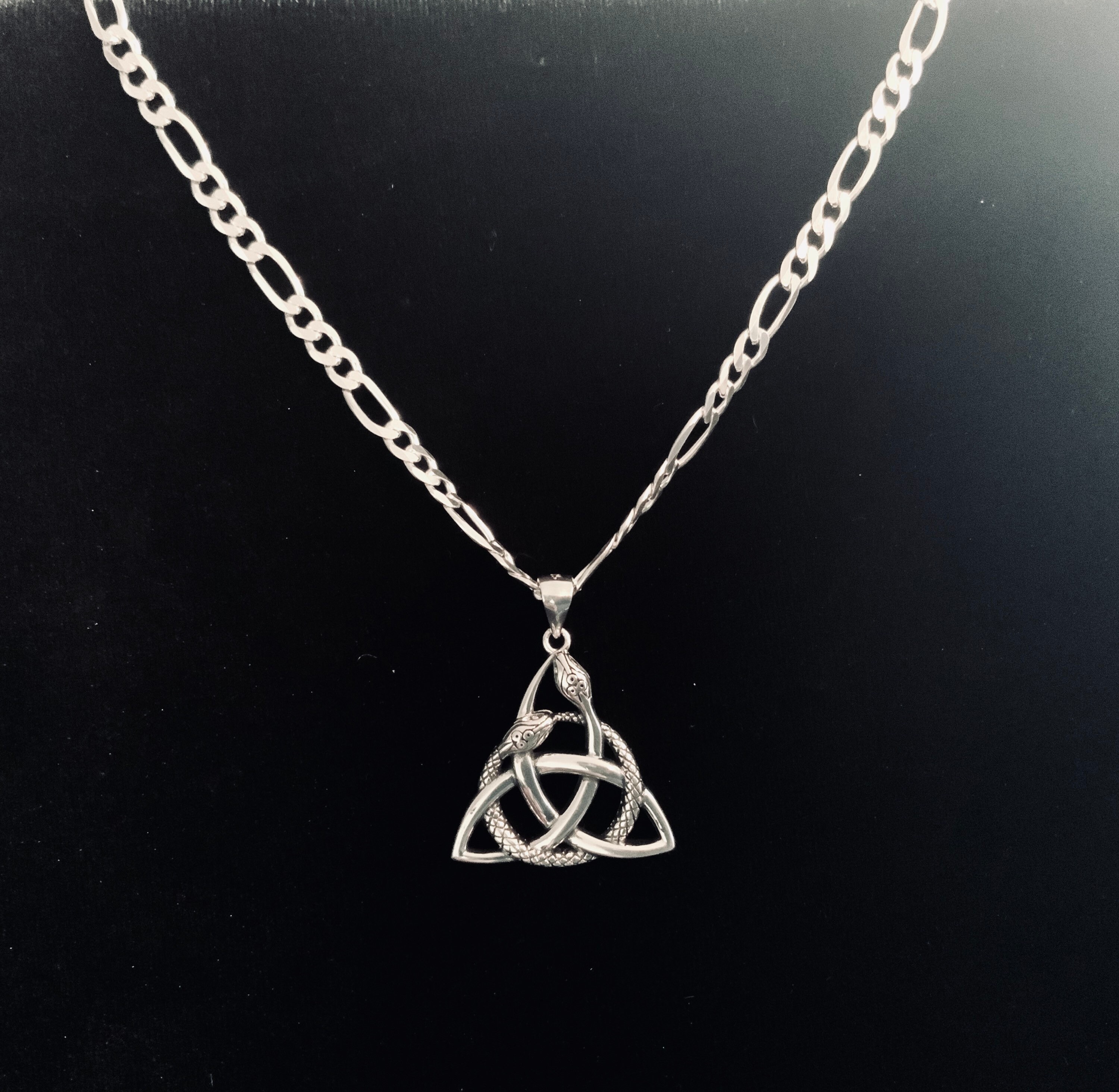 Handcast 925 Sterling Silver Irish Celtic Triquetra Trinity Knot ...