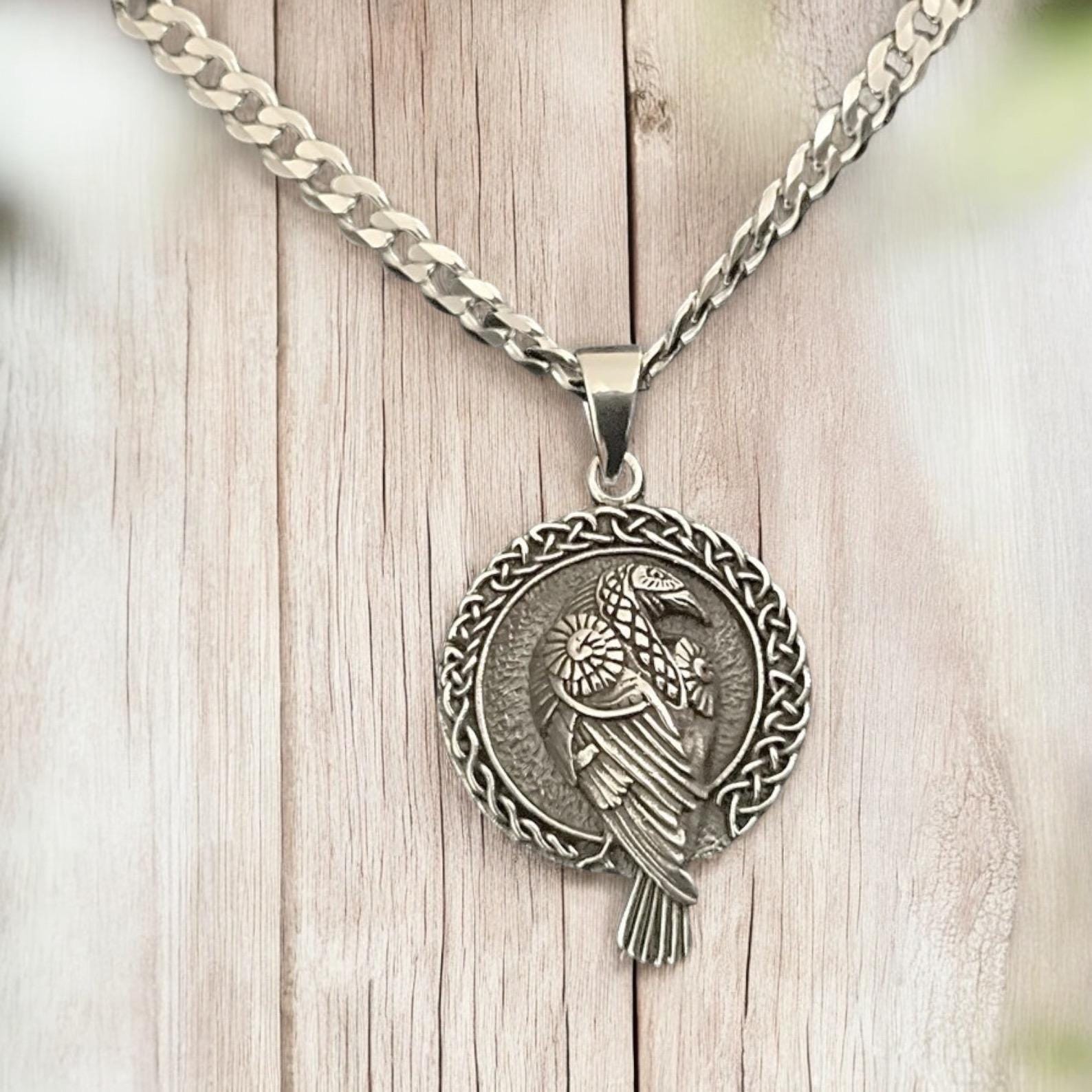 Thor - Collana Con Ciondolo A Forma Di Martello, In Argento Sterling Con Celtico Mjolnir, Argento Sterling, Nessuna Pietra Preziosa