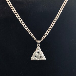 Large Handcast 925 Sterling Silver Irish Celtic Triquetra Trinity Knot ...