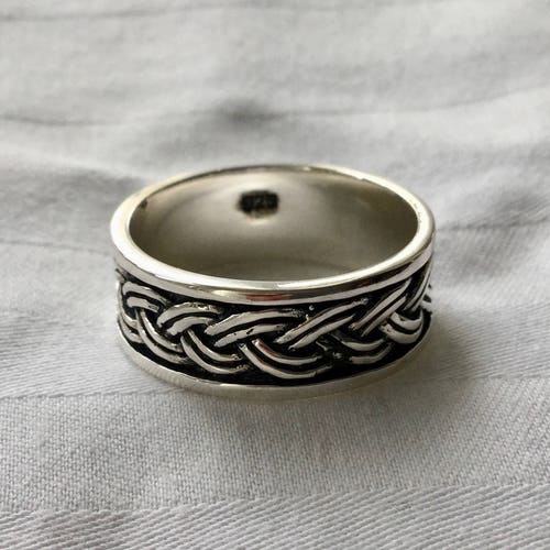 Handcast 925 Sterling Silver Irish Celtic Braided Weave of - Etsy