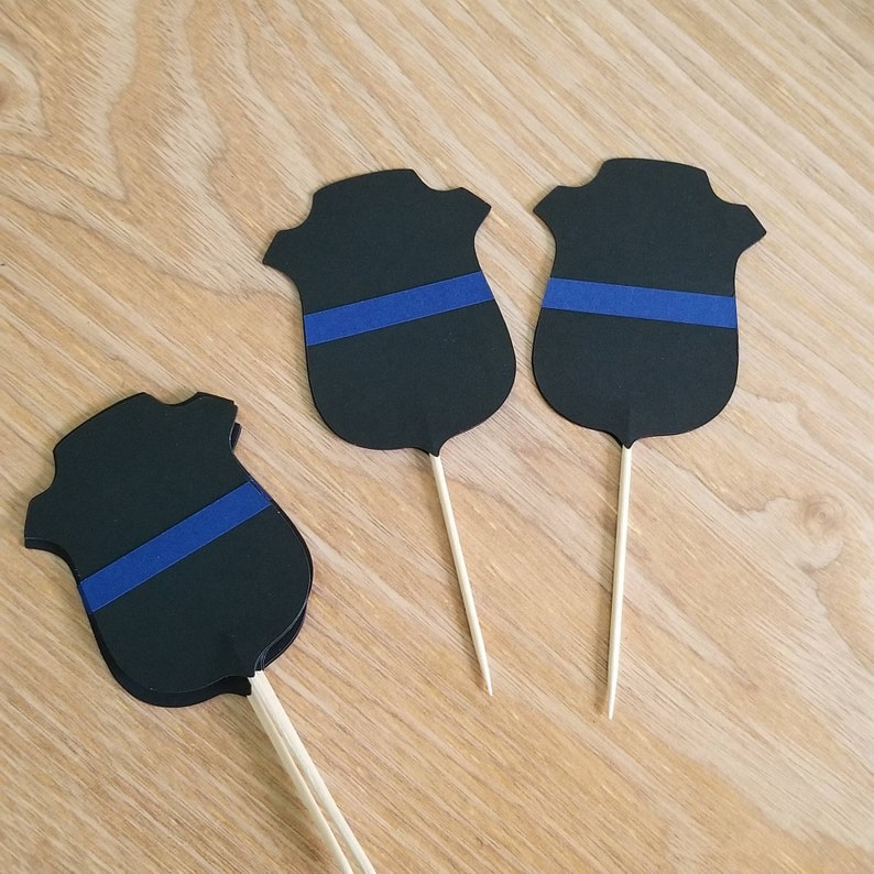Police Batch cupcake toppers.