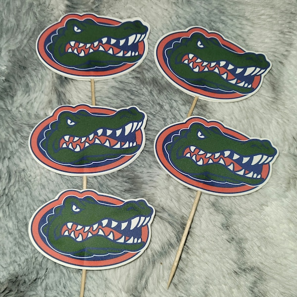 University Of Florida cupcake toppers, set of 12.