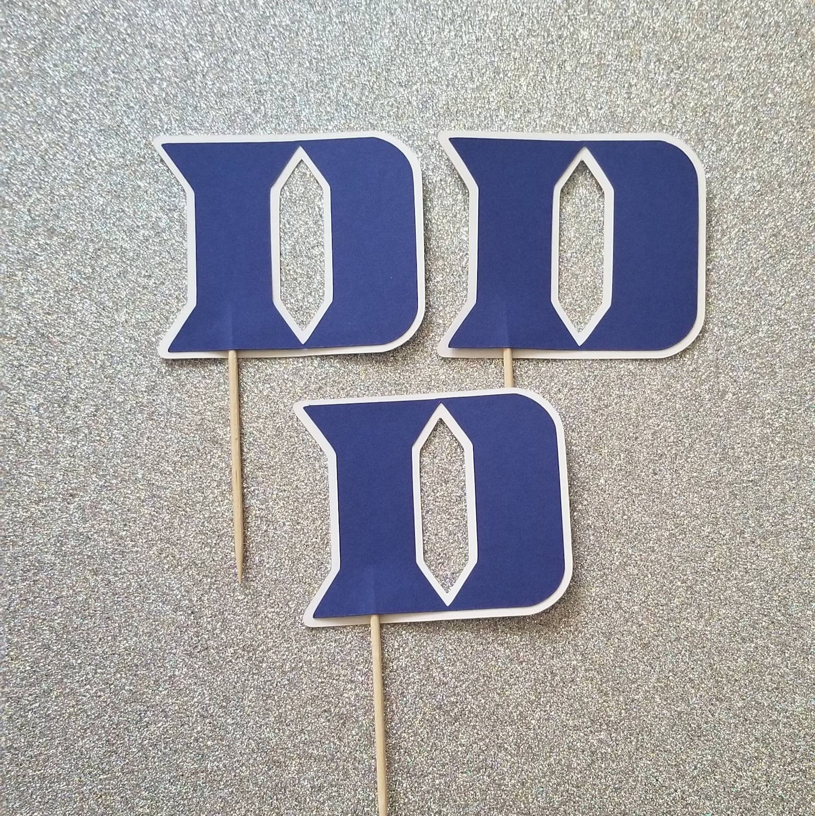 Duke University Blue Devils Cupcake Toppers Set of 12. Etsy