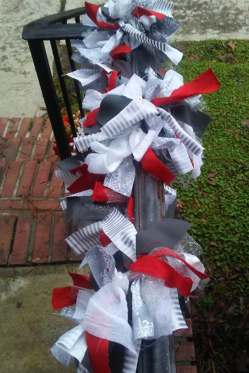Silver Christmas decorations 6 foot Silver Christmas Garland