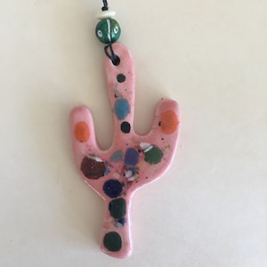 Ceramic Cactus Ornament | handmade clay ornament | Arizona | desert vibes | saguaro | cactus | ornament |