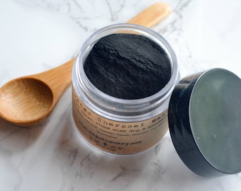 Activated Charcoal / Activated Charcoal Powder / Charcoal Mask / Clay Mask / Acne Soap / Acne Treatment / Bentonite Clay / Birthday Gift