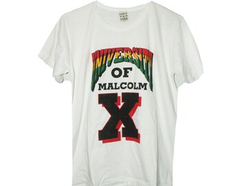 Vintage Malcom X T-shirt - Etsy