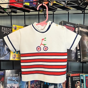 Vintage baby bicycle t-shirt from 80s