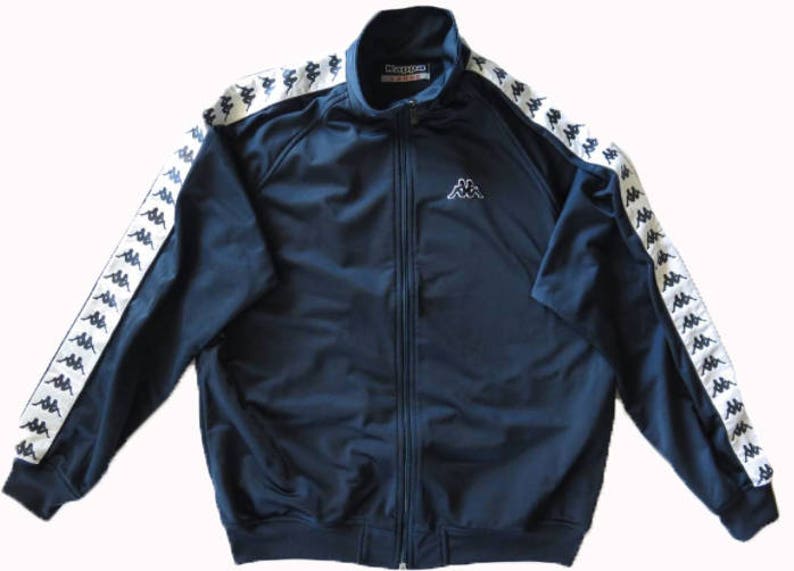 kappa navy track jacket