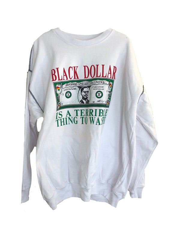 90s Vintage Black Dollar Terrible Thing To Waste M