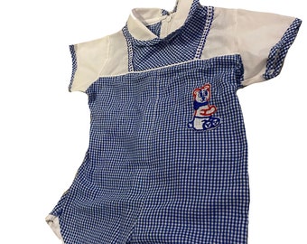 Vintage 1980s Baby Romper