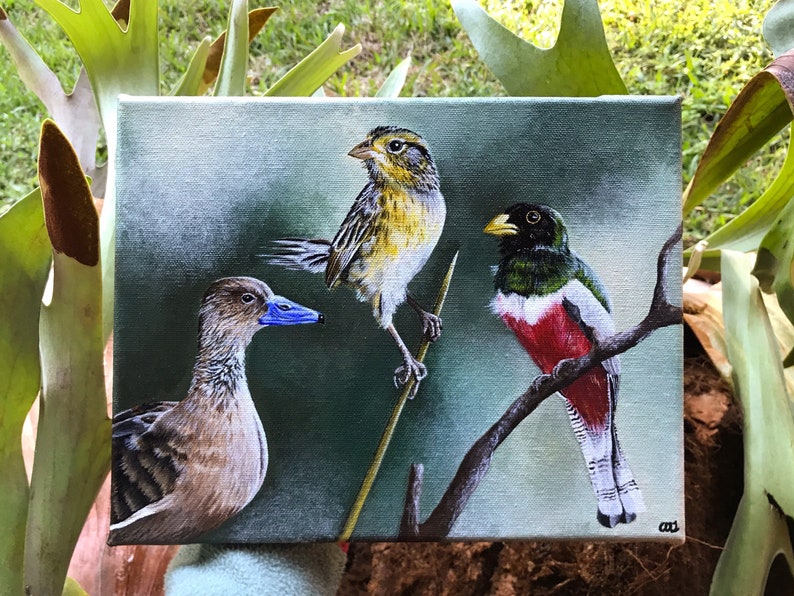 CUSTOM - shops Bird Painting