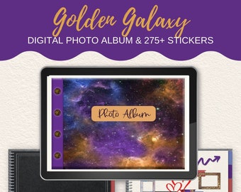 Digital Photo Album. Suitable for Goodnotes, Notability, Noteshelf, Xodo & iPad. Over 275 digital frames and photo display stickers.