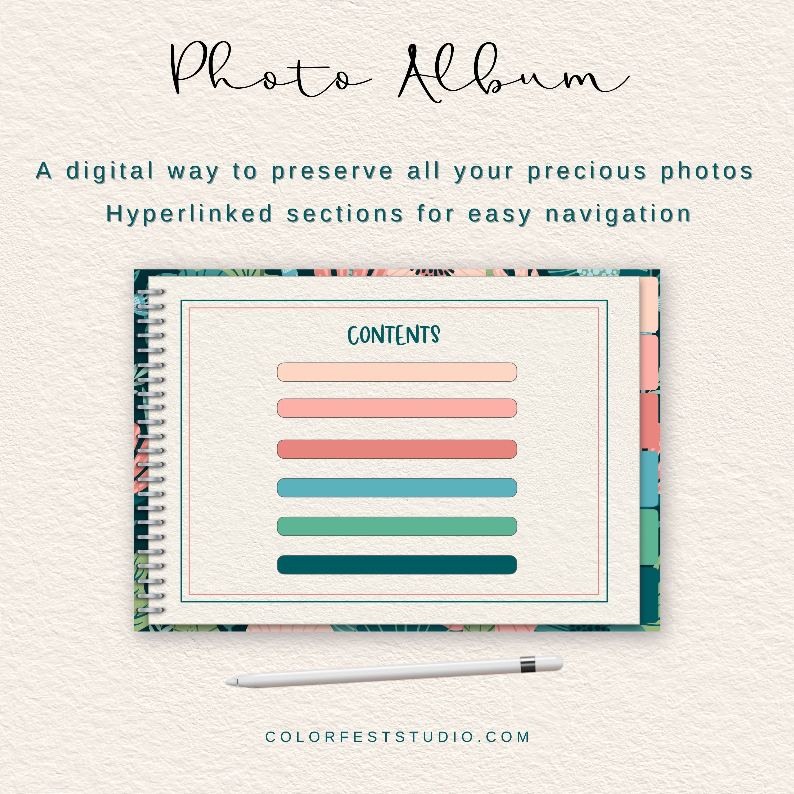 Digital Photo Album. Suitable for Goodnotes Notability Etsy