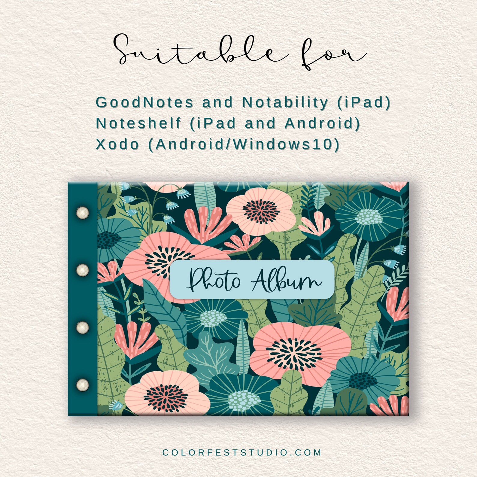 Digital Photo Album. Suitable for Goodnotes, Notability, Noteshelf
