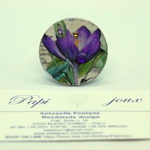 Anello Botanica viola