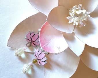 Pendientes de flor de loto