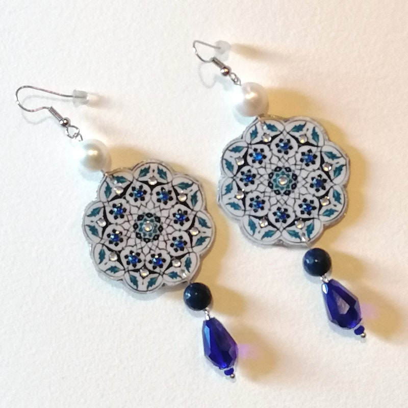 Turkish Earring in Black by Caroline Hill