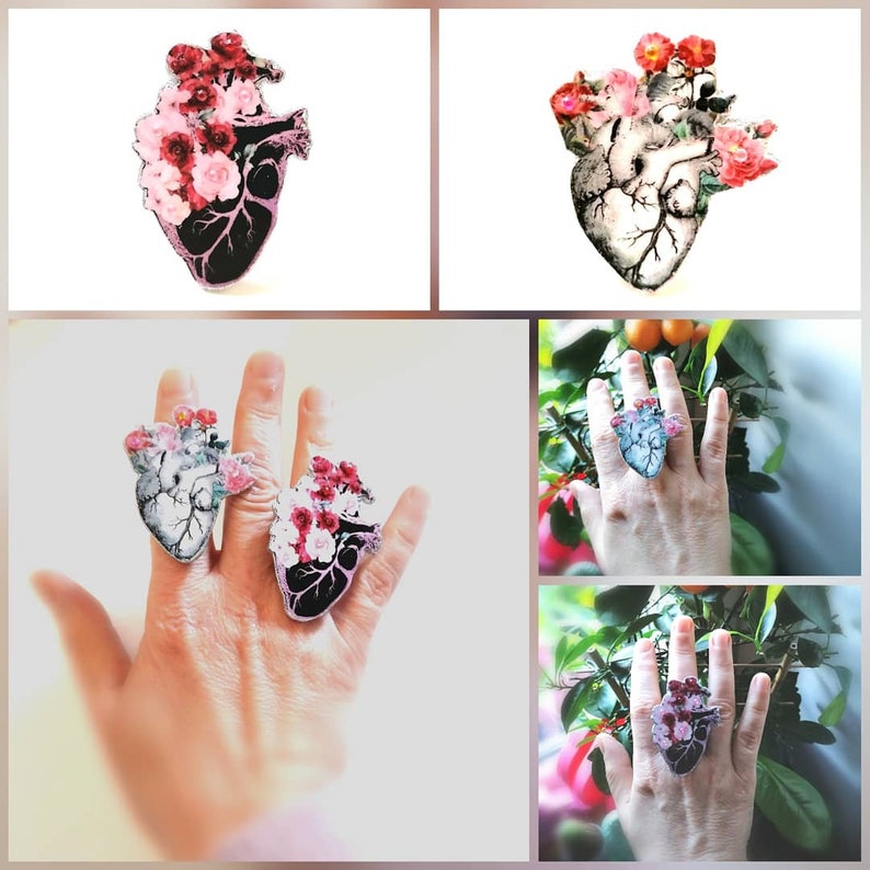 Anatomical Heart Ring 1 image 7